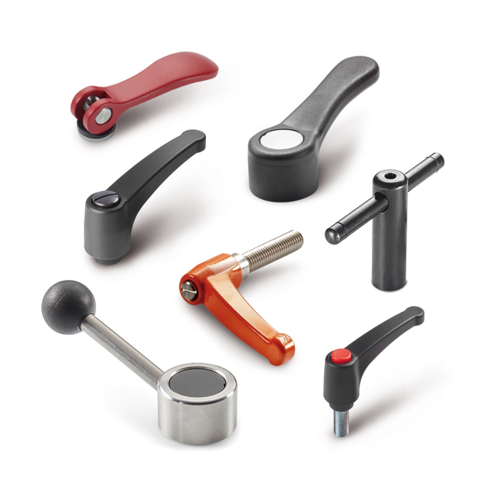 FIXED AND SNAP LEVERS IN PLASTIC AND METAL