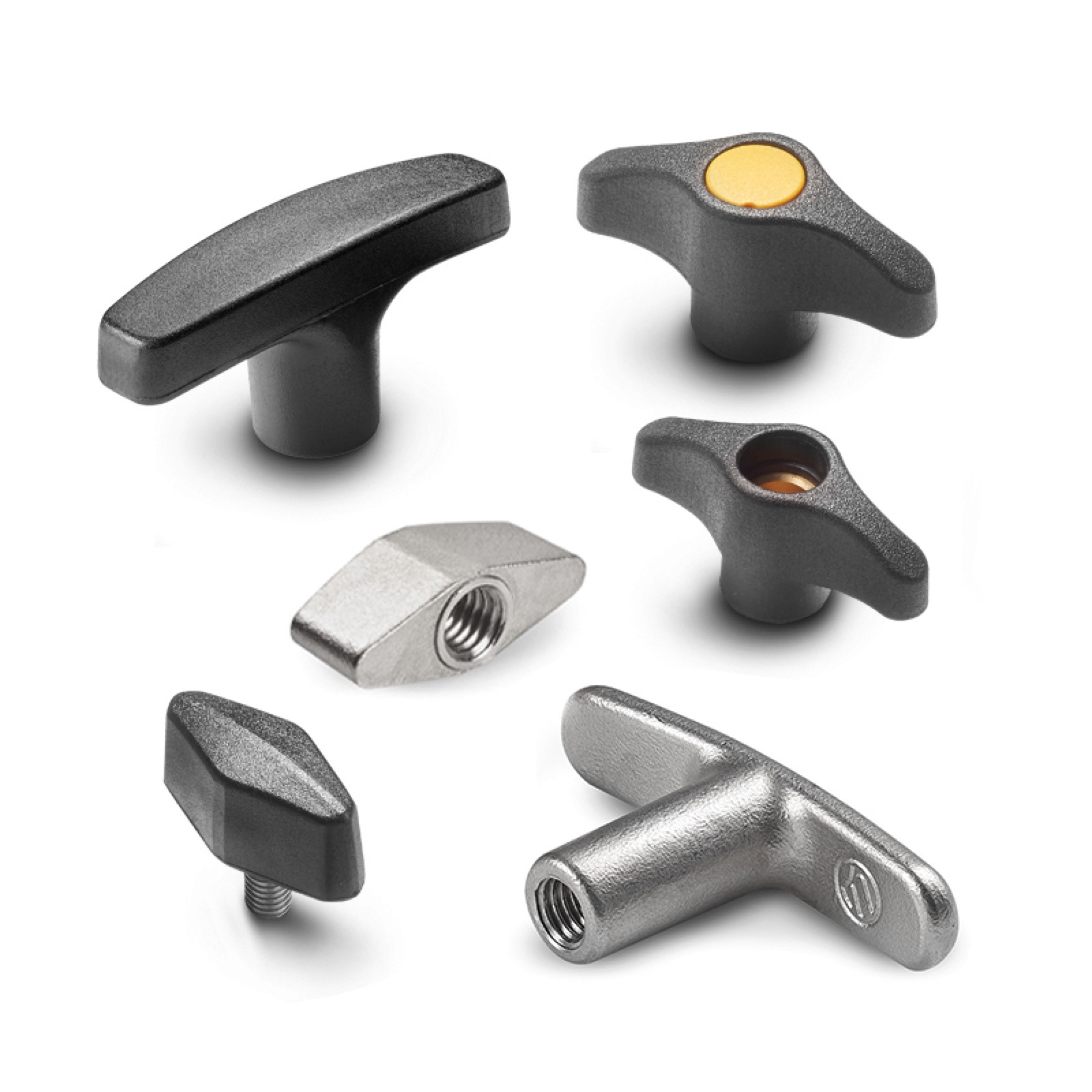 WING NUTS AND TIE RODS IN PLASTIC AND METAL